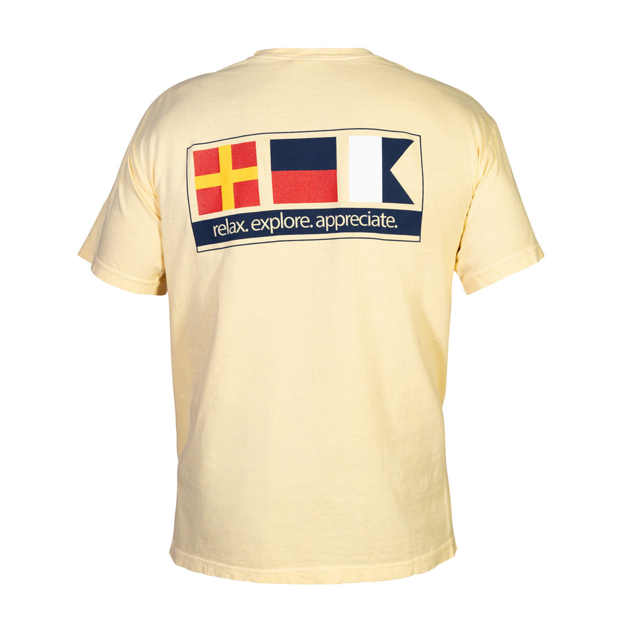 Nautical Signal Flag - Butter Short Sleeve
