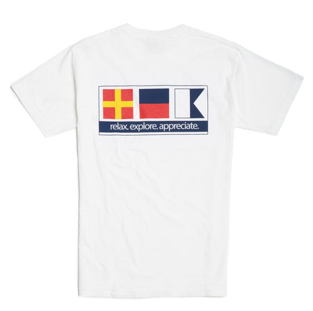 Nautical Signal Flag - White Short Sleeve